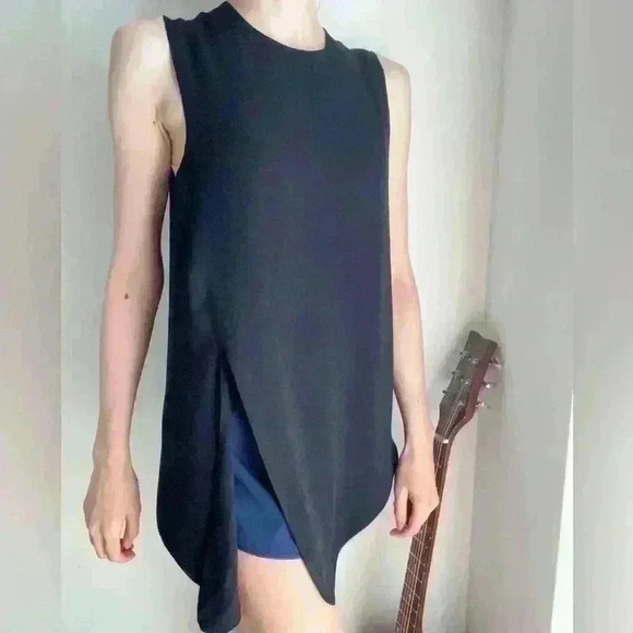 Babaton Womens Asymmetrical Black Witchy Whimsigoth Blouse Small Vampy Small - Picture 2 of 14